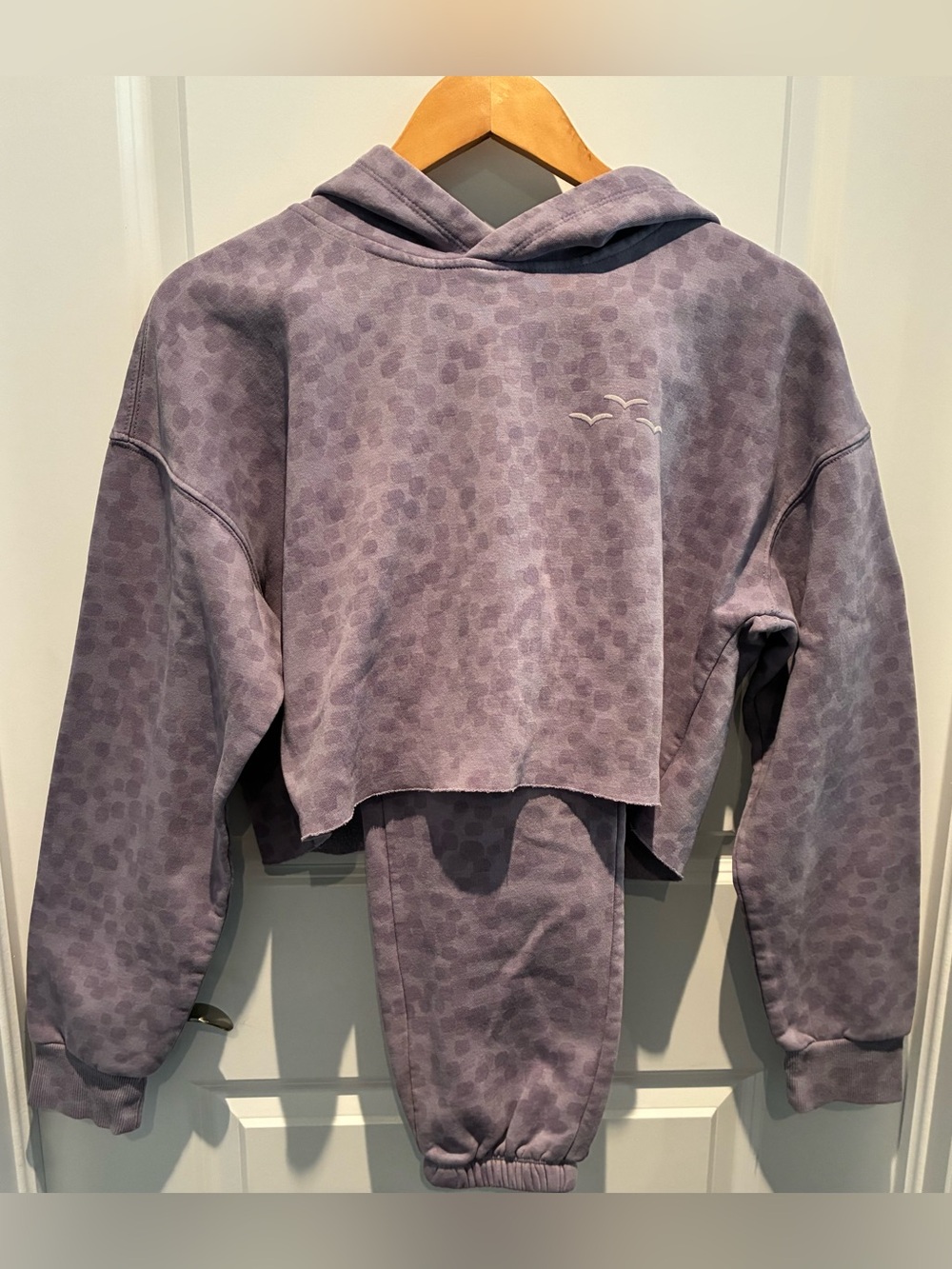 Lazypants Purple Cropped Hoodie and Joggers Matching Set